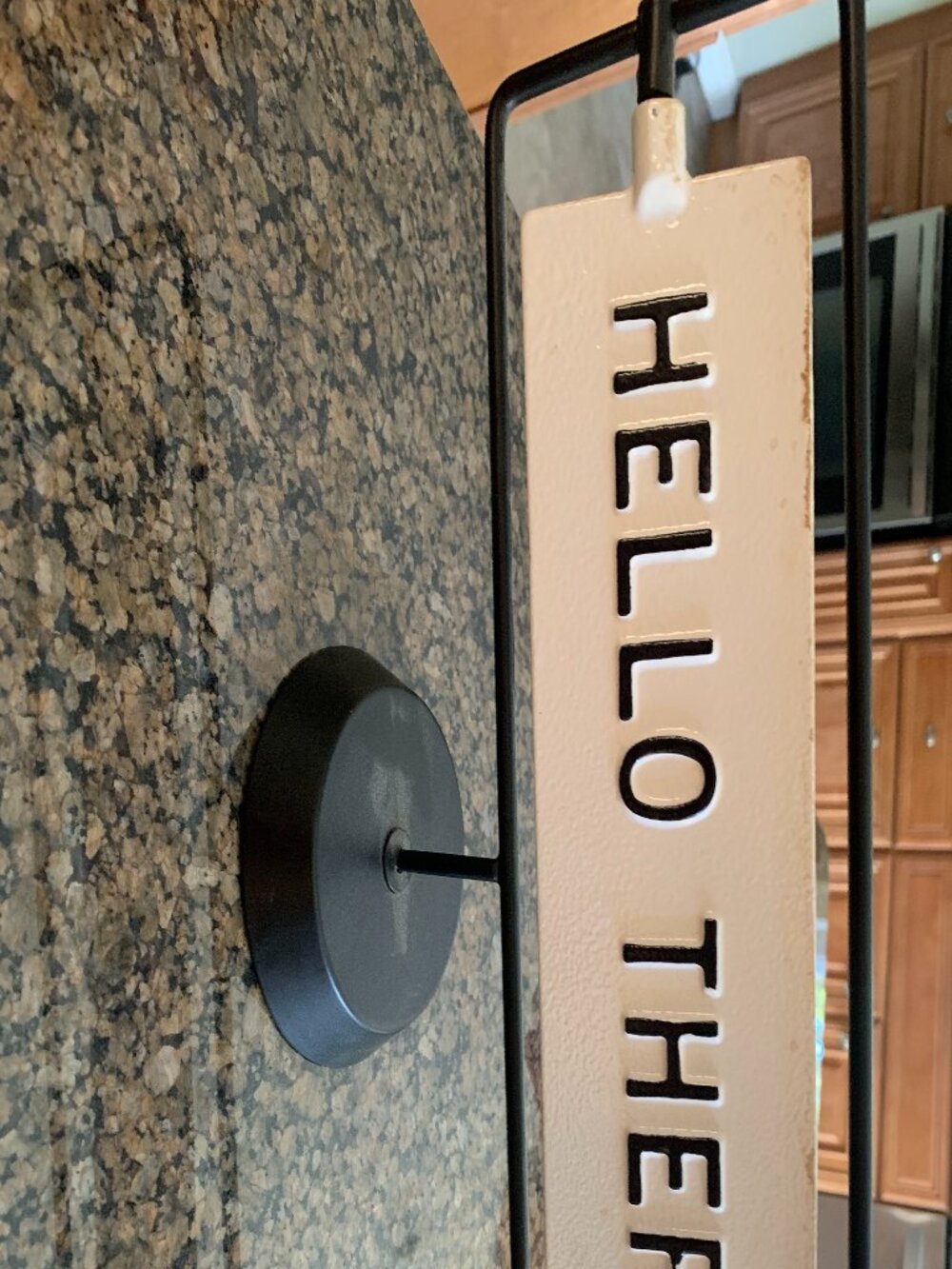 Farmhouse Mommas! Hearth & Hand Magnolia Reversible Desk Sign Hello There Miss Y